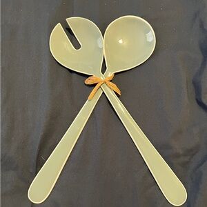 *RARE* Serena & Lily Soft Blue Salad Serving Set